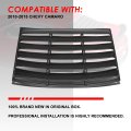 Rear Window Vent Louver Style Windshield Sun Shade Cover Compatible With Chevy Camaro Coupe 10-15