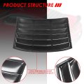 Rear Window Vent Louver Style Windshield Sun Shade Cover Compatible With Chevy Camaro Coupe 10-15