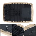 Armrest Center Console Lid Cover Replacement For Highlander 2008-2013 Microfiber Beige Tan