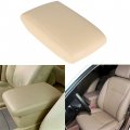 Armrest Center Console Lid Cover Replacement For Highlander 2008-2013 Microfiber Beige Tan