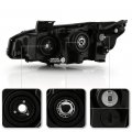 Acanii For Halogen Type W Chrome Bezel 2016-2021 Honda Civic Led Drl Projector Headlight Headlamp Passenger Side
