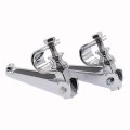Xtremeamazing Motorcycle Foot Pegs Rests With U Clamps 1 Inch To 25 Anti-vibrate Engine Guard Crash Bar