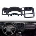 Dash Trim Bezel Cover For 1998-2004 Chevy Blazer S10 Gmc Jimmy Sonoma Dark Gray Not Fit Double Din 