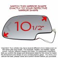 Driver Left Side Mirror Glass Assembly With Back Plate Heated Led Turn Signal Compatible Chevrolet Gmc Cadillac Silverado