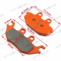 Httmt Carbon Ceramic Brake Pads Compatible With Kawasaki Mule Profx Kaf820 Eps