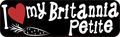 10in X 3in I Love My Britannia Petite Rabbit Magnet Magnetic Truck Magnets By Stickertalk 