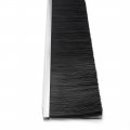 Uxcell Door Bottom Sweep F-shape Aluminum Alloy Base With 2 8-inch Black Nylon Brush 39-inch X 3 9-inch