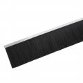 Uxcell Door Bottom Sweep F-shape Aluminum Alloy Base With 2 8-inch Black Nylon Brush 39-inch X 3 9-inch