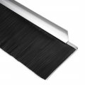 Uxcell Door Bottom Sweep F-shape Aluminum Alloy Base With 2 8-inch Black Nylon Brush 39-inch X 3 9-inch