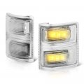 Side View Tow Mirror Amber Led Turn Signal Light For 2008-2016 Ford Superduty F250 F350 Pickup Truck Driver Passenger Pair Set 