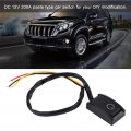 Paste Type Switch 12v Toggle Car Dimmer Stick On Surface Mount Momentary Weatherproof Adhesive Button Diy With White Led Light