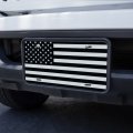 Graphics More Subdued American Usa Flag Black White Military Tactical Novelty Metal Vanity Tag License Plate