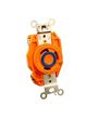 Leviton 2620-ig 30 Amp 250 Volt Flush Mounting Locking Receptacle Industrial Grade Isolated Ground V-0-max Orange 