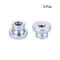 Uxcell Knurled Thumb Nuts 5pcs M8x1 25mm Iron Round Knobs Fasteners For 3d Printer Parts Silver Tone