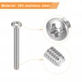 Uxcell 8-32x2-1 2 Pan Head Machine Screws 304 Stainless Steel 18-8 Screw Phillips Drive Fully Threaded Bright Finish Pack Of 10