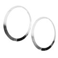 Headlight Trim Ring Abs Material Chrome Bezel For F55 F56 F57 Easy Installation Durable Replacement