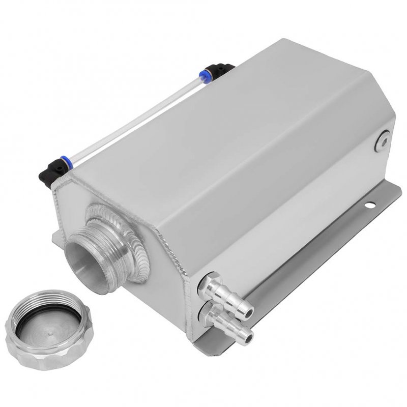 Radiator Coolant Overflow Tank Reservior Polished Stainless 67 Oz Univesial