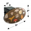 Mushroom Fungi Fungus Pattern Oval Tow Trailer Hitch Cover Plug Insert