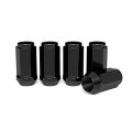 32 Piece Black Bulge Lug Nuts 1 2-20 Thread 8 In Length Conical Cone Taper Acorn Seat For Dodge Chevy Ford Gmc Vehicles 21mm