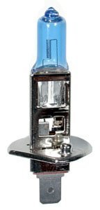 H1 7500k Xenon Look Headlight Bulbs 55w Super White Quartz Glass 2 Pack Sgp75k-h1