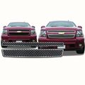 2pc Snap-on Grill Trim Cover Overlay Fits Chevrolet Tahoe Ls Lt Avalanche 2007 Thru 2014 Gi-33x 