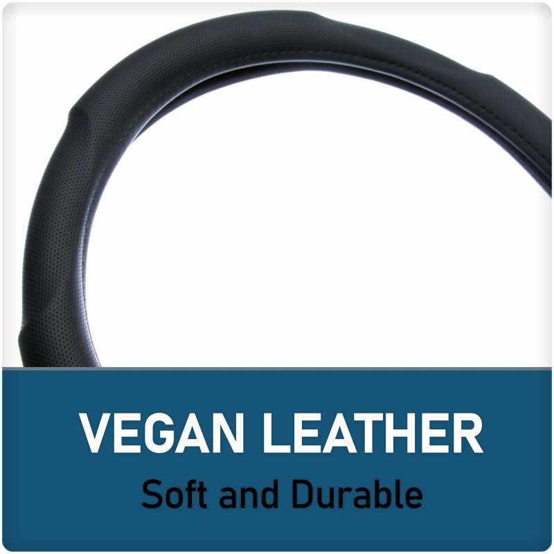 Custom Accessories 39730 Black Contour Grip Steering Wheel Cover