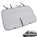 Insulated Blackout Cool Gray Sliding Door Window Cover Replacement For 2015-2024 Transit Van 
