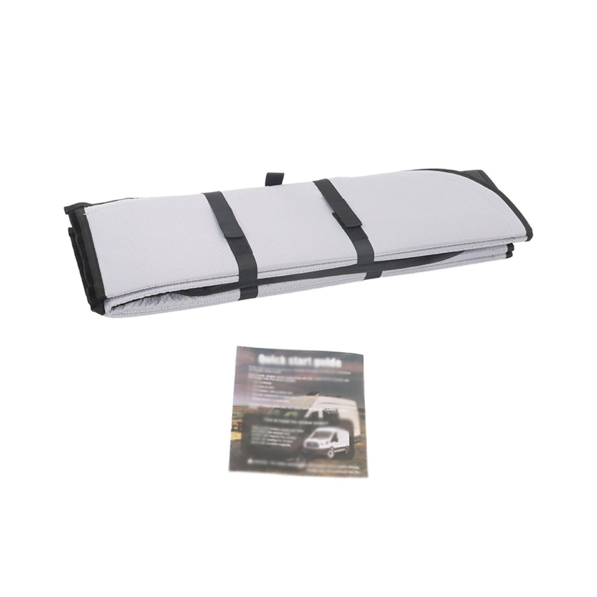 Insulated Blackout Cool Gray Sliding Door Window Cover Replacement For 2015-2024 Transit Van