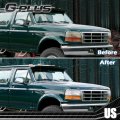 G-plus Headlights W Corner Signal Bumper Lamps Compatible With 1992-1996 Bronco F150 F2tz13008a F2tz13008b Clear