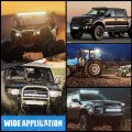 Bunker Indust 2 Pcs 7 Inch Slim Led Light Bar With Dt Connector 2400lm Single Row Flood Pods Driving Off Road Work Lights For
