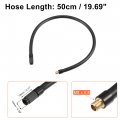 X Autohaux 50cm Threaded Tire Inflator Extension Hose Chuck Adapter Air Pump Tube Valve Connection Pipe For Car Truck Bike Mtb