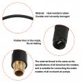 X Autohaux 50cm Threaded Tire Inflator Extension Hose Chuck Adapter Air Pump Tube Valve Connection Pipe For Car Truck Bike Mtb