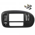 G-plus 1set Center Dash Radio Surround Bezel Trim Panel Black Compatible With 2000-2003 Ford F150 2000-2002 Expedition