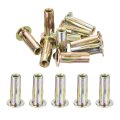 Multi Grip Rivet Nut M5 Flat Head Carbon Steel Pre Bulbed Shank Threaded Insert Zinc Plated Finish 26 Pieces 
