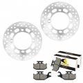 Caltric Compatible With Front Left And Right Brake Disc Pad Suzuki Lt-a700x Kingquad 700 2005-2007 