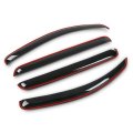 In-channel Window Ventvisor Sun Rain Guards Side Wind Deflector For Toyota Tundra Crewmax Cab 2007-2021 Not Fit Double Smoky 