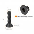 Uxcell 10-24x3 4 Flat Head Socket Cap Screws 10 9 Grade Carbon Steel Hex Countersunk Screw Bolts Machine Fasteners Fully