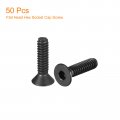 Uxcell 10-24x3 4 Flat Head Socket Cap Screws 10 9 Grade Carbon Steel Hex Countersunk Screw Bolts Machine Fasteners Fully