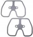 2 Rocker Valve Cover Gaskets For 11061-0899 Oil And Fuel Resistant Rubber Fiber Composite Aftermarket Set 