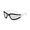 Crossfire Eyewear 5515 Af Shield Foam-lined Safety Glasses With Crystal Frame And Indoor-outdoor Anti-fog Lens 