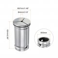 Uxcell Straight Shank Collet C32-4 Cnc Router Tool Adapter Carbon Steel For Lathe Milling Drilling Machine Industrial Supplies