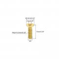 Uxcell Flat Head Socket Cap Screws M3-0 5 X 10mm Brass Inner Hex Drive Fasteners Bolts 20pcs
