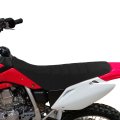 Waterproof Anti Slip Pvc Leather Seat Cover For Crf150r 2007 2025 Striped Grip Gripper Motorcycle Cushion Black 
