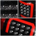 Auto Dynasty C-tube 3d Stripe 12-led Tail Lights Brake Lamp Compatible With Chevy Silverado 1500 2500hd 3500hd 2007-2013 Driver
