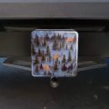 Trees Forest Woods Outdoors Camping Pattern Tow Trailer Hitch Cover Plug Insert