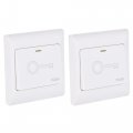 Uxcell Push Button Release Switch Door Access Control System Pc Panel 86mm X Dc 12v 1a White 2 Pcs