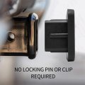Ipick Image For Chevrolet Golden Logo Black Rubber Heavy-duty 2 Trailer Tow Hitch Receiver Cover Class 3 And 4