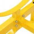 Kuafu 2 Oil Drums Rack Stackable 1600lbs Load Capacity Barrel Bracket Yellow Powder Coated Steel