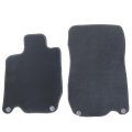 Black Velour Front Rear Floor Mats Carpet For Mercedes-benz Sl-class R230 2002-2011