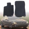 Black Velour Front Rear Floor Mats Carpet For Mercedes-benz Sl-class R230 2002-2011 